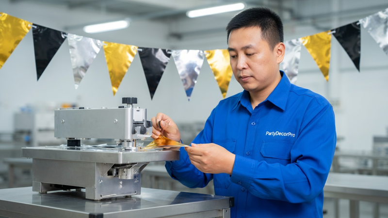 triangle flag banner Manufacturing Process 