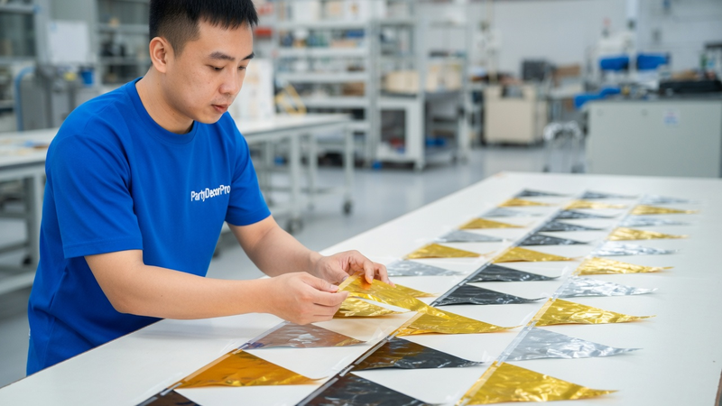 triangle flag banner Manufacturing Process 