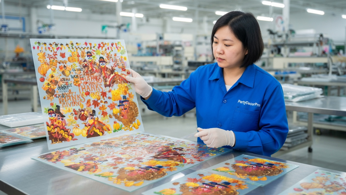 turkey window clings Manufacturing Process 