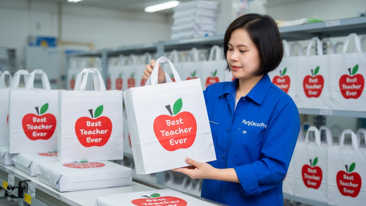 white gift bags Manufacturing Process 