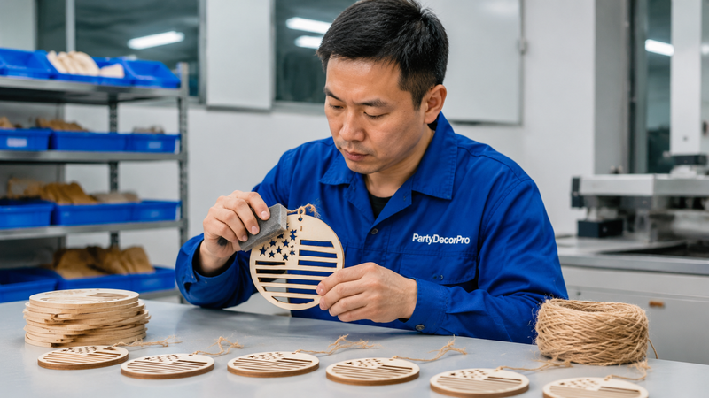 wood ornament Manufacturing Process 