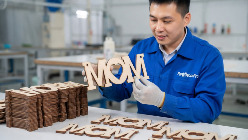 wood slice ornament Manufacturing Process 