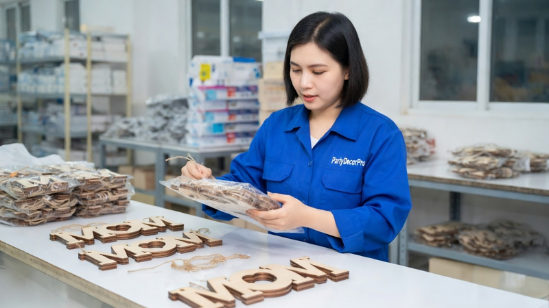wood slice ornament Manufacturing Process 