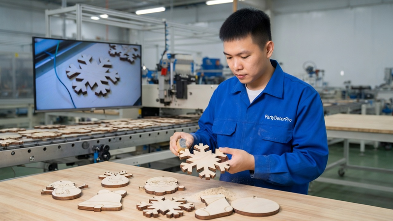 wooden christmas ornaments Manufacturing Process 