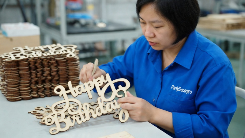 wooden craft letters Manufacturing Process 