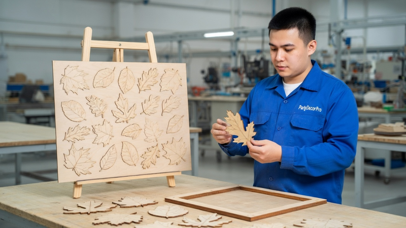 wooden ornaments diy Manufacturing Process 