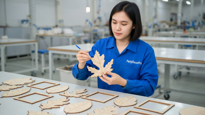 wooden ornaments diy Manufacturing Process 
