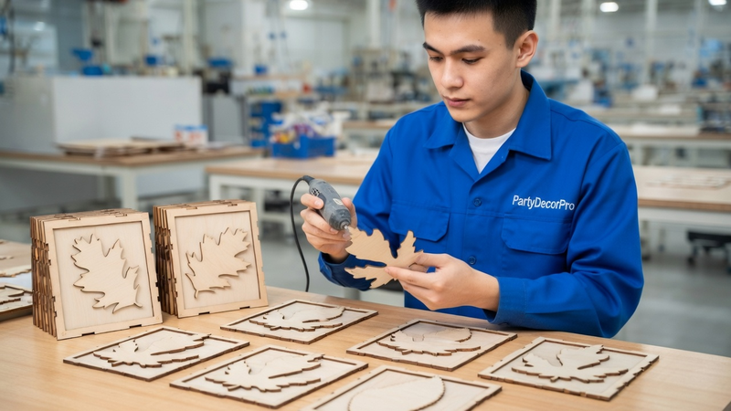wooden ornaments diy Manufacturing Process 