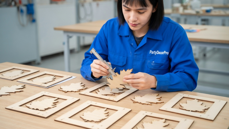 wooden ornaments diy Manufacturing Process 