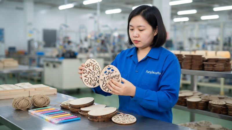 wooden ornaments to paint Manufacturing Process 