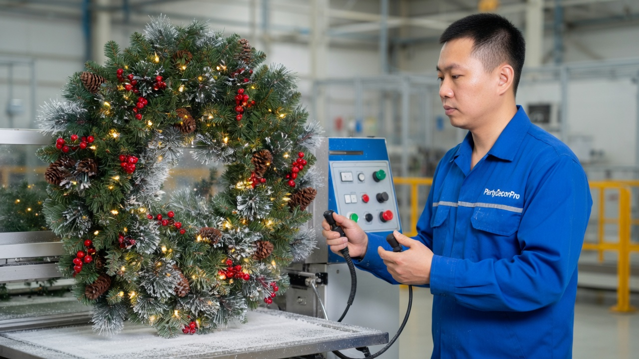 wreath of christmas Manufacturing Process