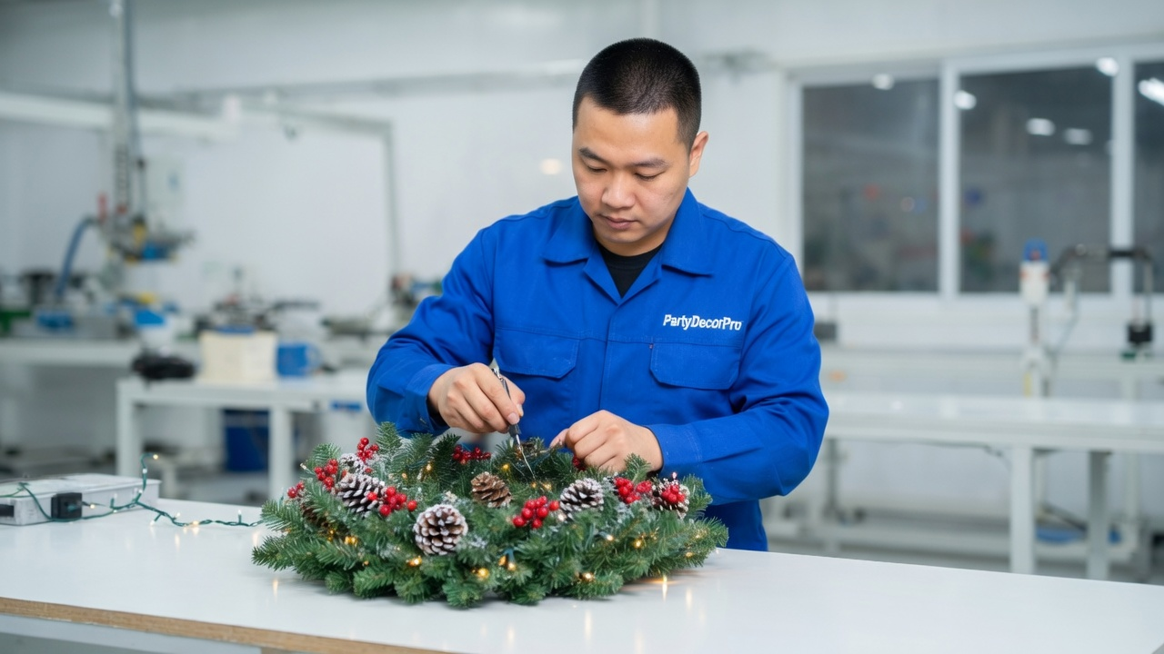 wreath of christmas Manufacturing Process