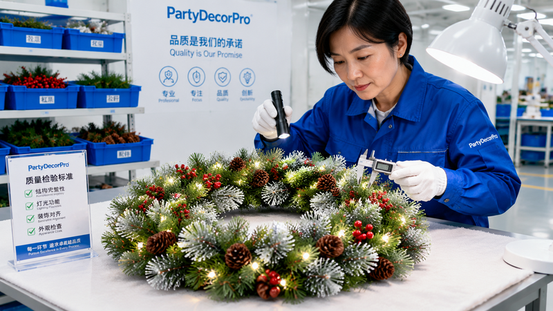 wreath of christmas Manufacturing Process