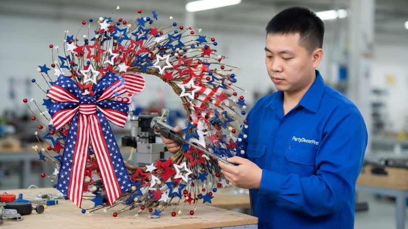 wreaths for holidays Manufacturing Process 