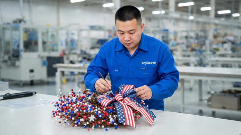 wreaths for holidays Manufacturing Process 