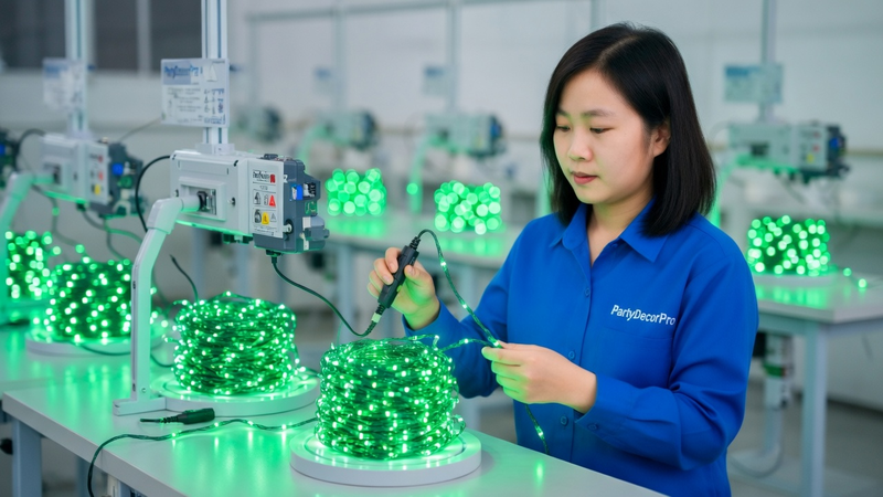 green rope lights Manufacturing Process